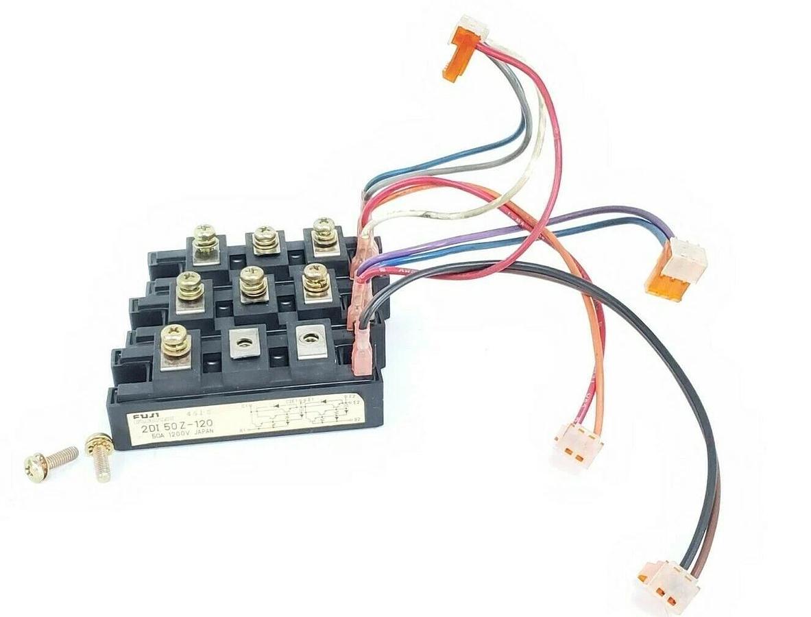 Used LOT OF 3 FUJI ELETRIC 2DI50Z-120 TRANSISTOR BLOCKS 50A 1200V, 2DI50Z120