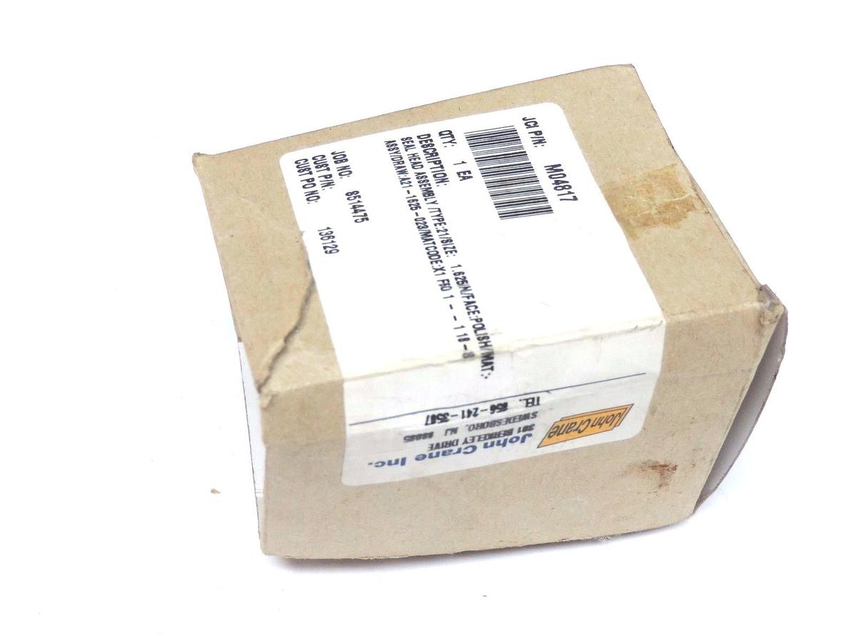 Used NIB JOHN CRANE M04817 SEAL HEAD ASSEMBLY TYPE: 21 SIZE: 1.625IN/FACE:POLISH