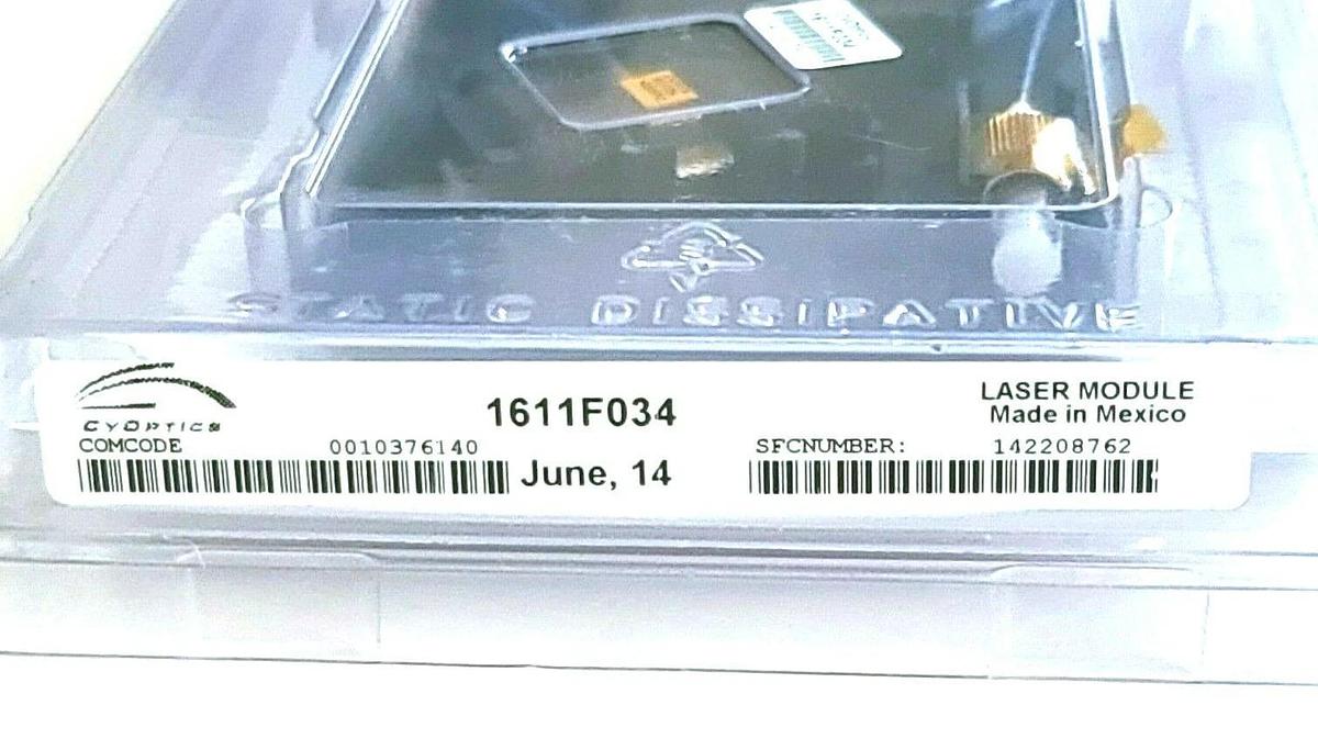 Used CYOPTICS 1611F034 193.4 THz 1610-SERIES MSA-COMPATIBLE 2.5 GB/S COOLED DFB TOSA