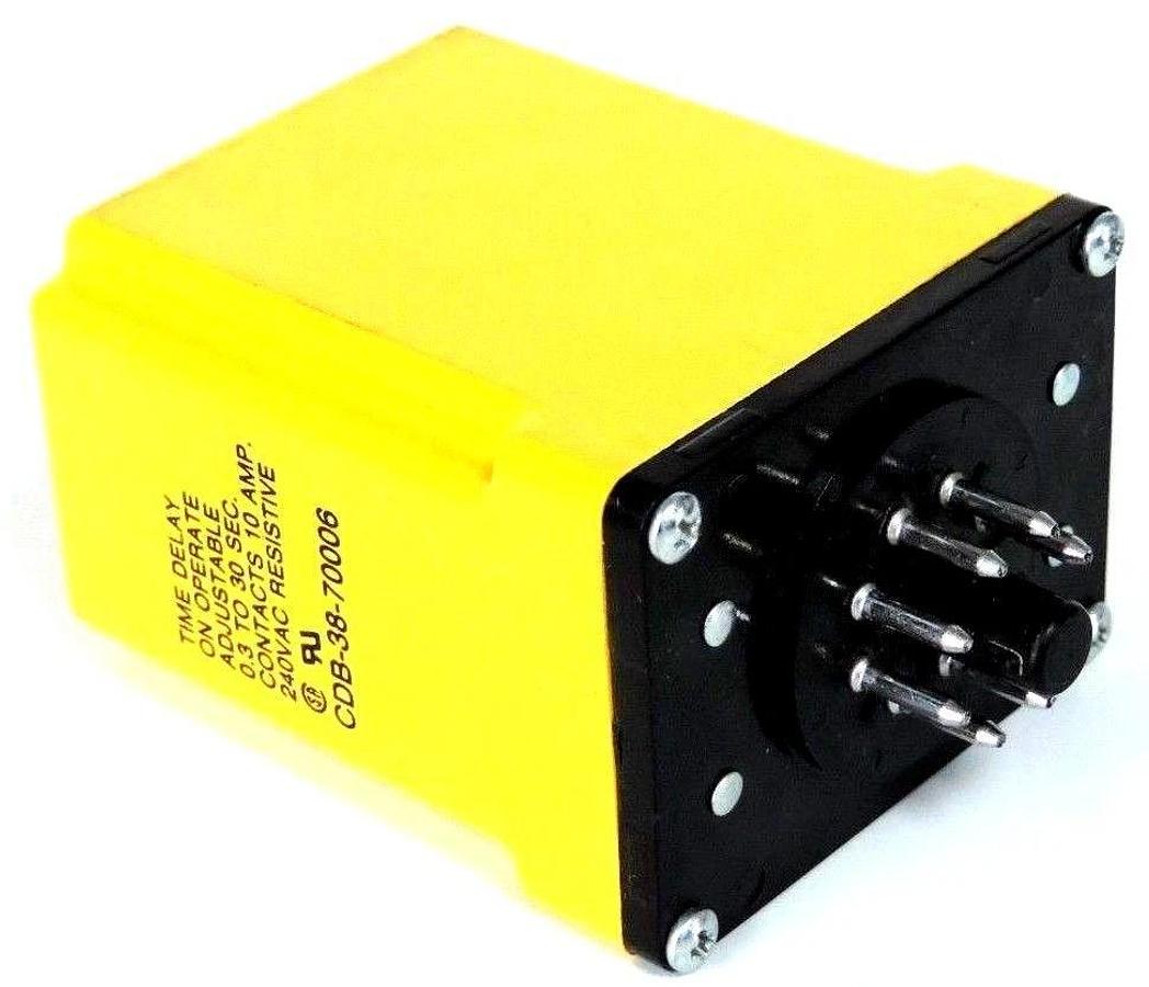 Used POTTER & BRUMFIELD CDB-38-70006 TIME DELAY RELAY CDB3870006