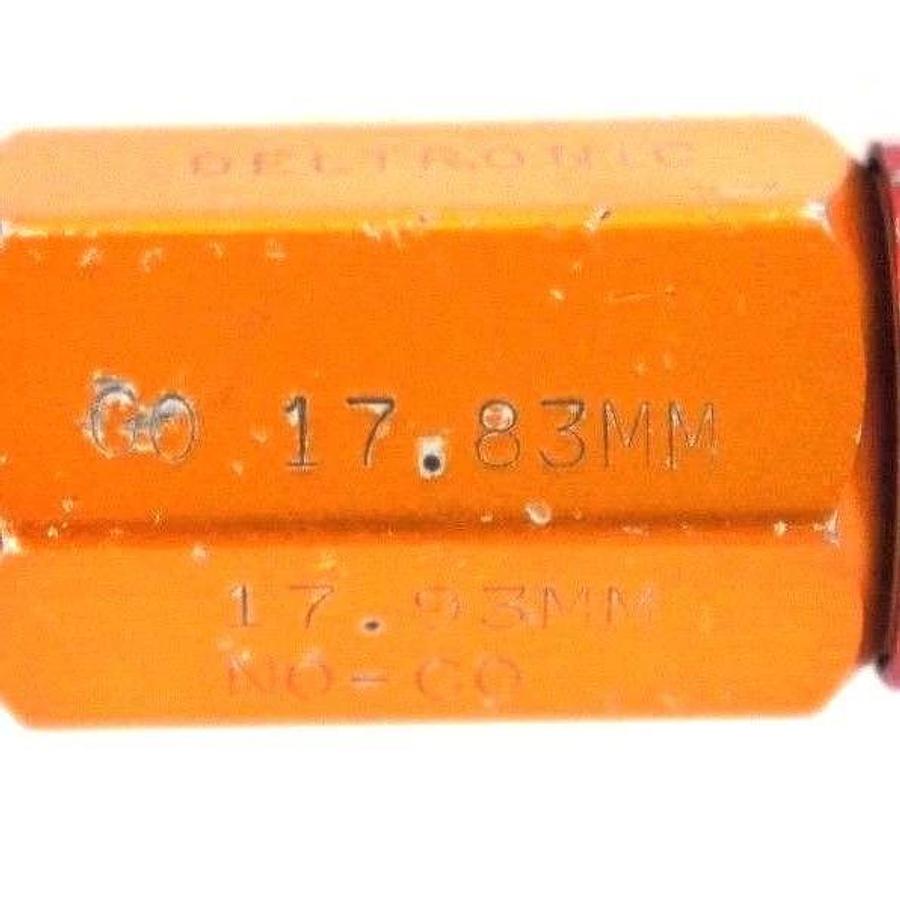 Used DELTRONIC PLUG GAGE GO 17.83MM NO GO 17.93MM 705148-00 P14985