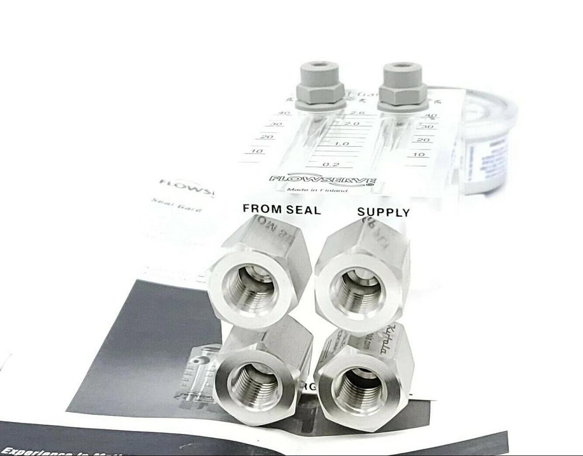 Used NIB FLOWSERVE KYTOLA X29540-D-CV SEAL GARD II GPH FLOWMETER 0-40 GPH 0-300 PSI