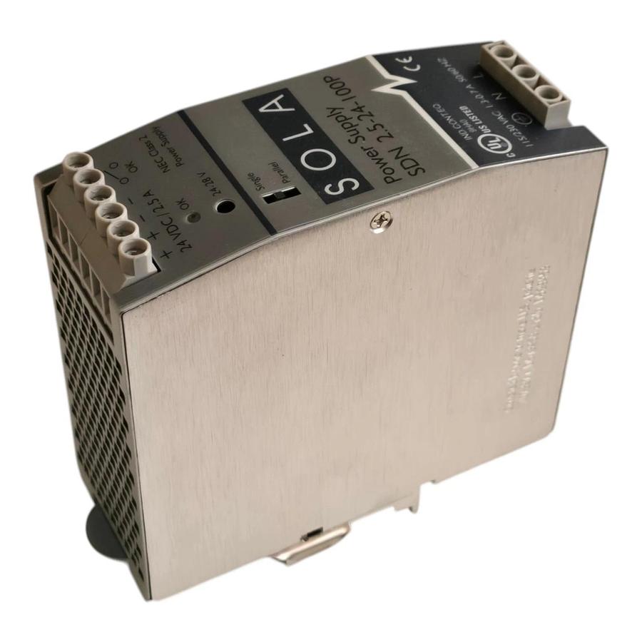 Sola/Hevi-Duty SDN2.5-24-100P DC Power Supply 24V 2.5A 60W DIN Rail - NSMP