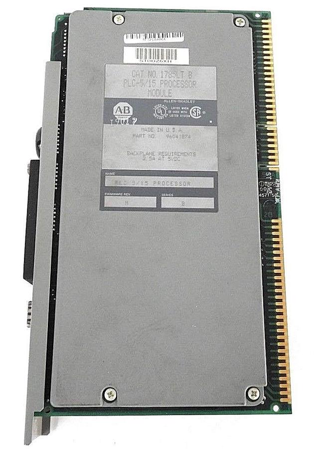 Used ALLEN BRADLEY 1785-LT B PLC 5/15 PROCESSOR MODULE SER. B, REV. H - REPAIRED
