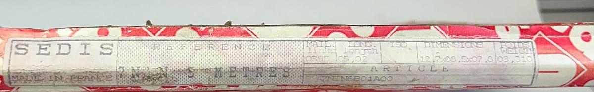 Used SEDIS 7NIN6B01A00 CARBON STEEL ROLLER CHAIN 7 NIN 5M/15FT NSMP