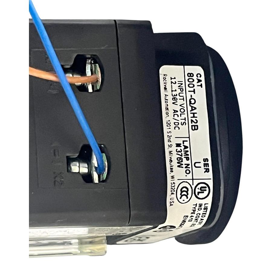 Used Saginaw SCE-1PBXI Enclosure with Allen-Bradley 800T-QAH2B Blue LED Pilot Light