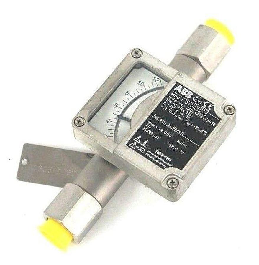 Used NEW ABB D10A32-5 FLOWMETER 1/2" NPT ORDER NO. 240144761/X036 D10A325