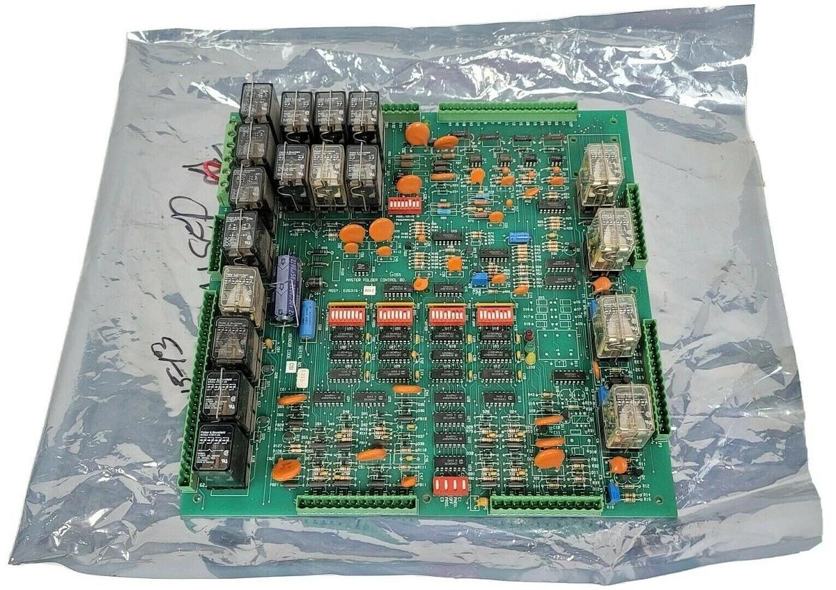 Used ROCKWELL INTL CORP GOSS E26316-1 REV. 7 MASTER FOLDER CONTROL BOARD