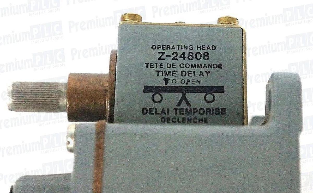 Used NIB ALLEN BRADLEY 802T-R3TD SER. 1 TIME DELAY OILTIGHT LIMIT SWITCH W/ Z-24808