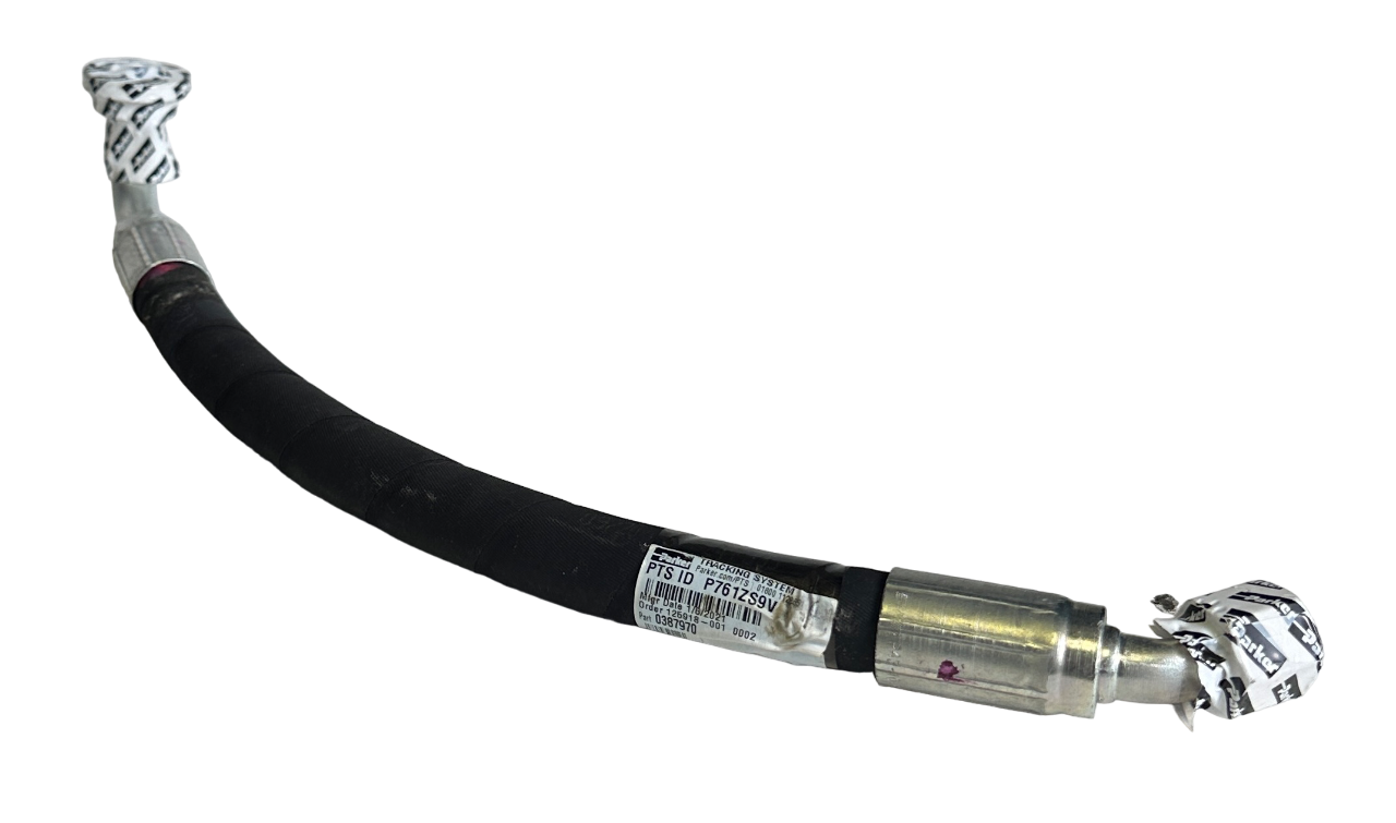 Used NEW PARKER 0387970 / HY0387970 HYDRAULIC HOSE FOR HYSTER FORKLIFTS P761ZS9V