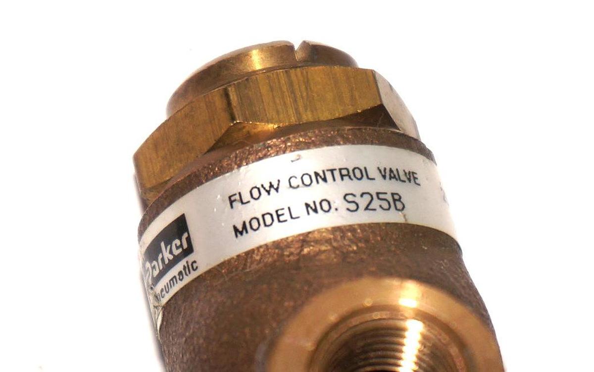 Used LOT OF 2 NEW PARKER S25B CONTROL VALVES 1/4 IN