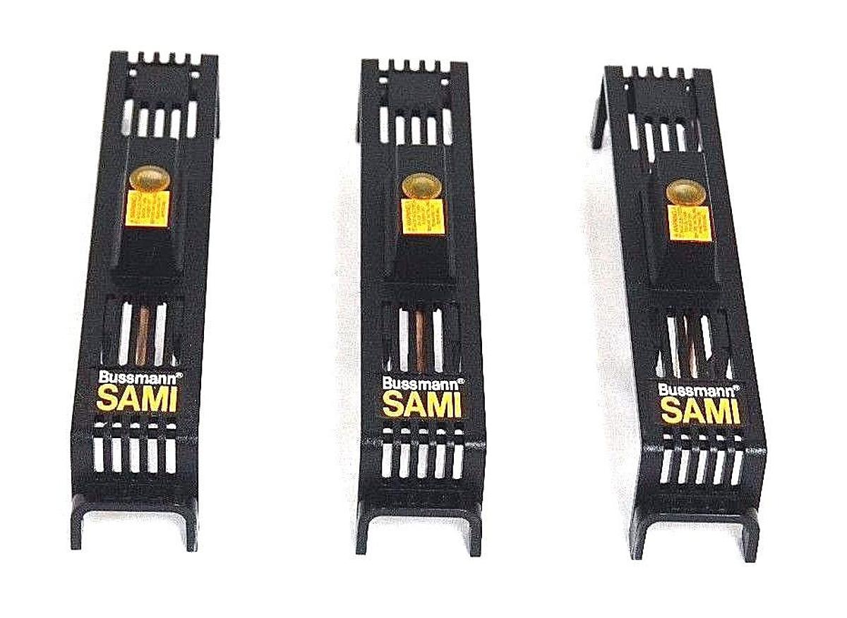 BOX OF 3 NEW BUSSMANN SAMI-2I FUSE COVERS SAMI2I
