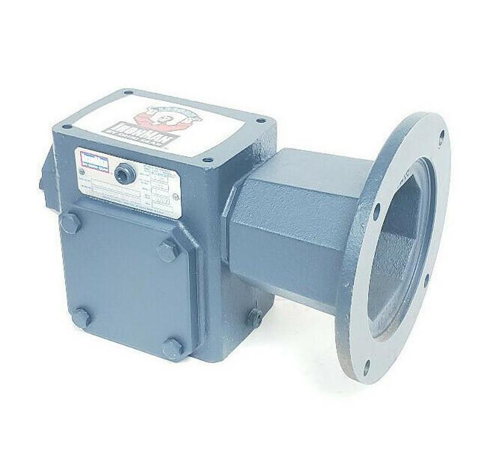 Used NEW LEESON IRON MAN W8180049.00 BM818-5-R-56 RIGHT ANGLE GEAR REDUCER 1.70HP 5:1