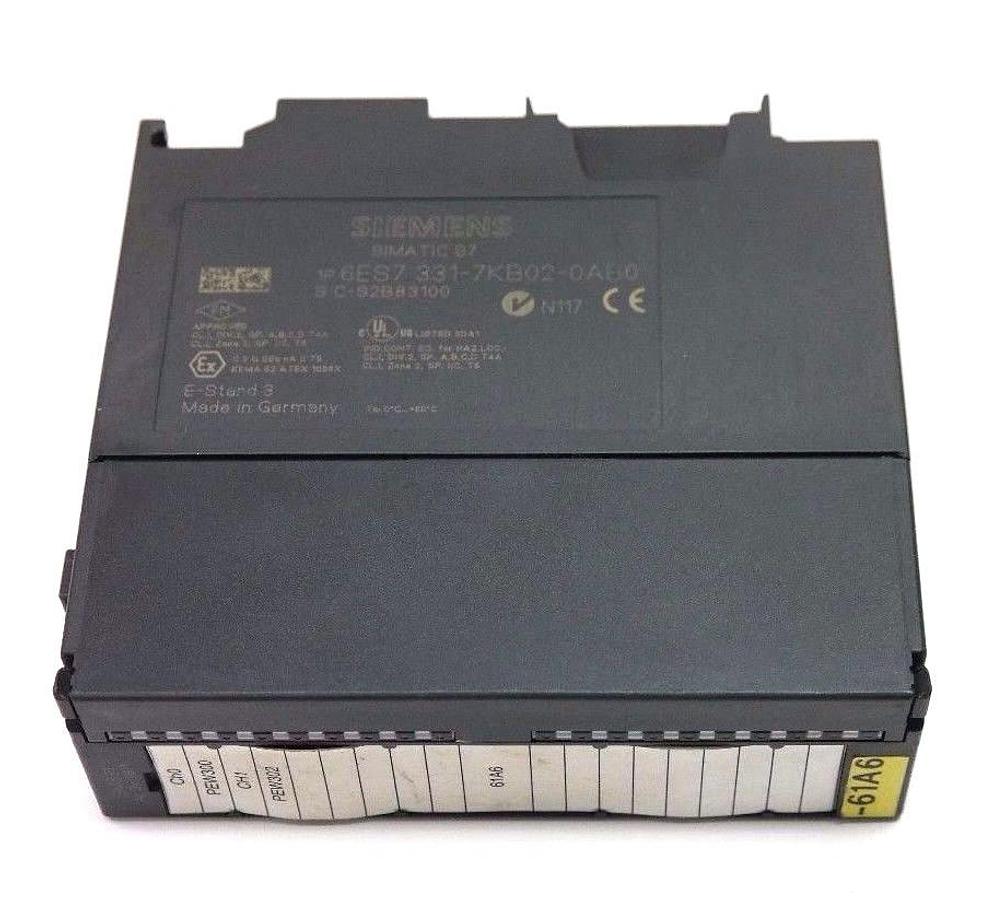 Used SIEMENS 6ES7 331-7KB02-0AB0 SIMATIC S7 INPUT ANALOG MODULE 2POINT, 20PIN