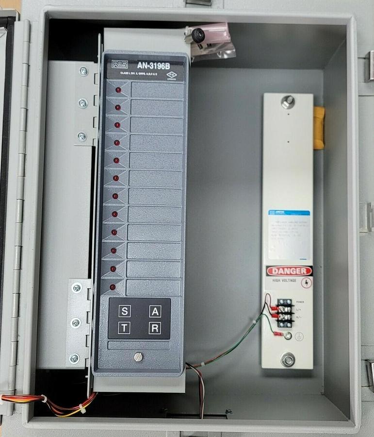 Used NEW RIS AMETEK AN-3196B-A-C-X-HTT-MR-4XWM-NR-CS REFLASH ANNUNCIATOR W/ SOUNDER