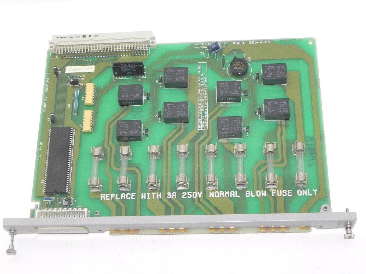 Used SIEMENS TEXAS INSTRUMENTS 505-4908 MODULE RELAY OUTPUT 20-250VAC 24VDC