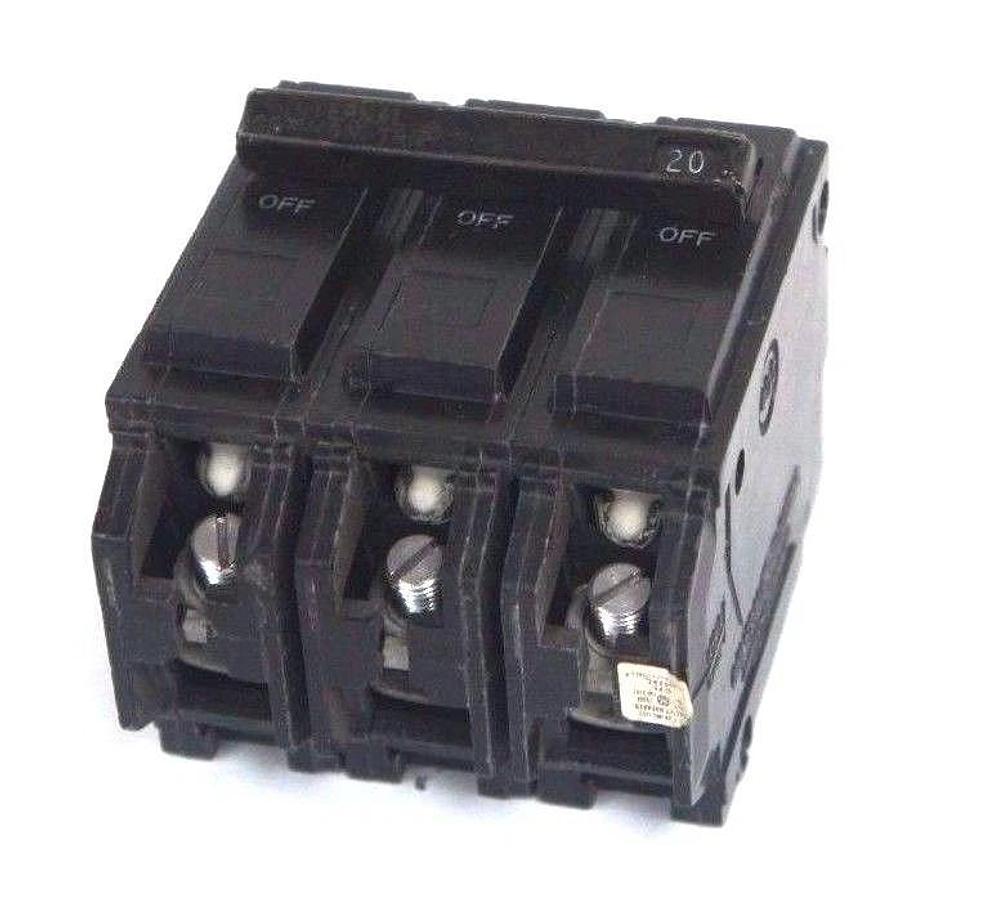 Used GENERAL ELECTRIC HACR TYPE CIRCUIT BREAKER 20 AMP ISSUE NO. LM-6469