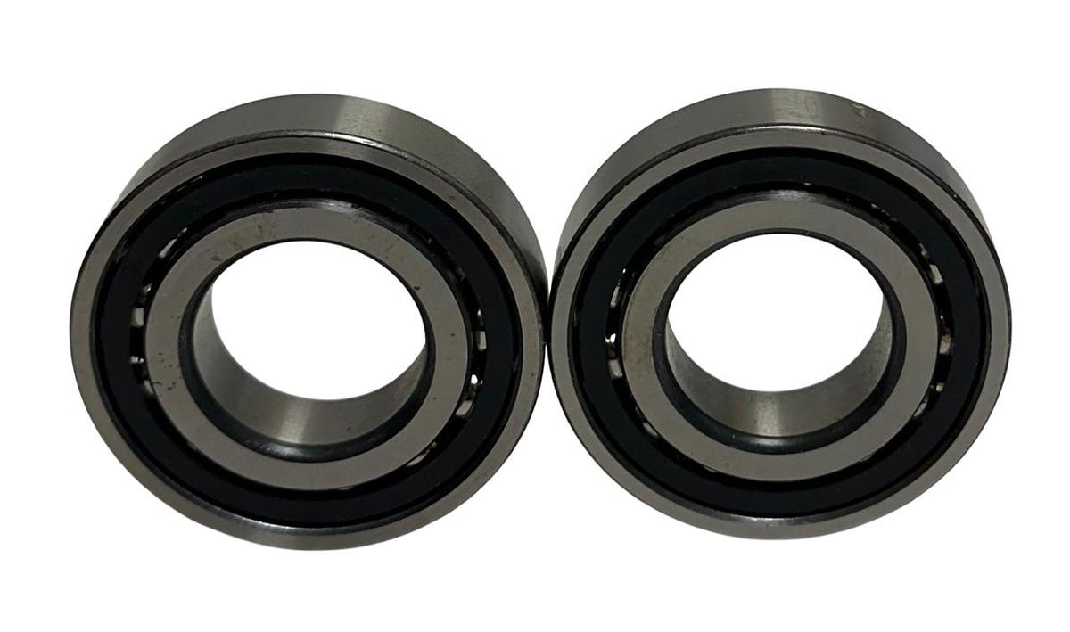 Used 2 FAG 7207B OEM CONTACT PRECISION ANGULAR BEARINGS SINGLE-ROW 35x72x17mm NSNP