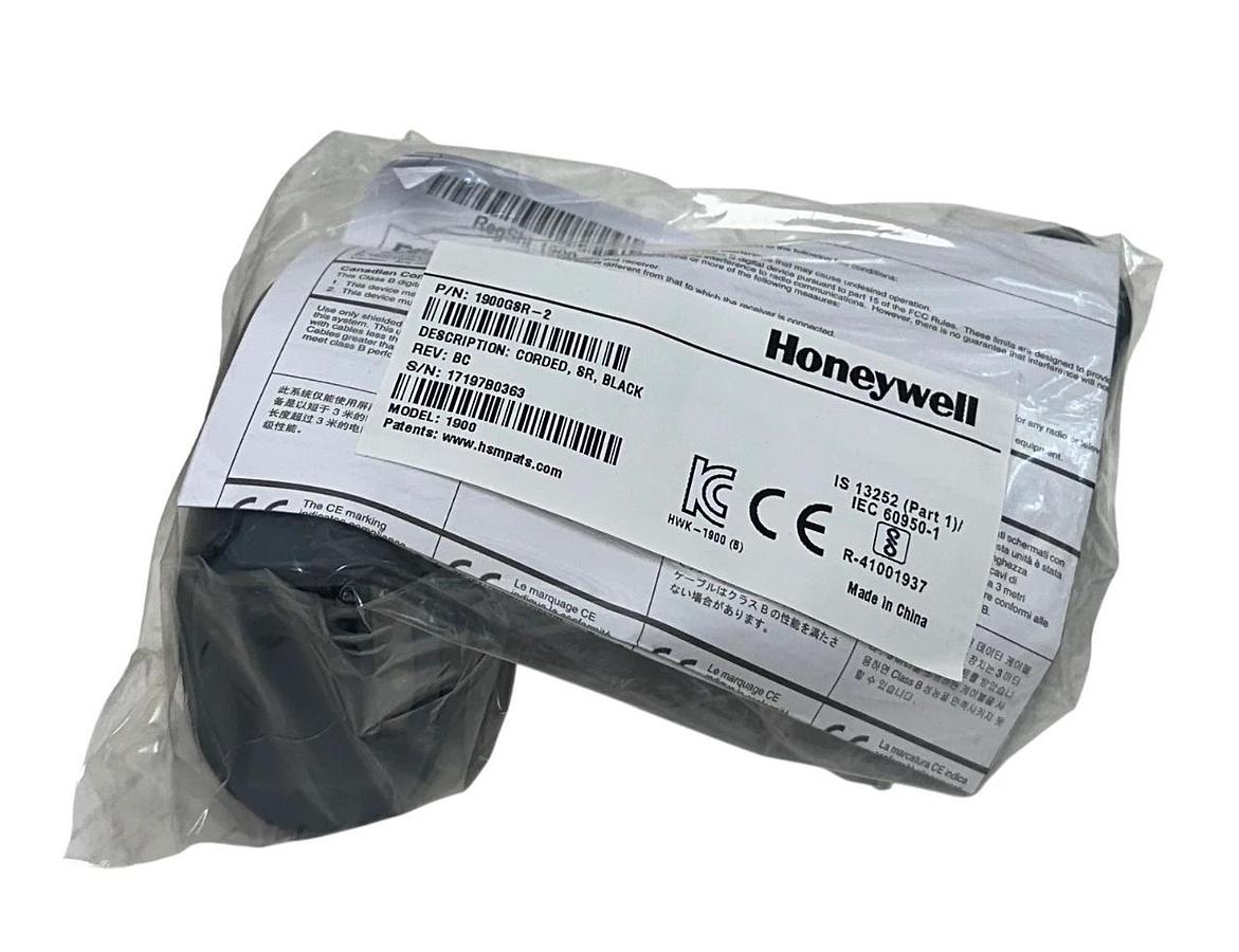 Used HONEYWELL 1900GSR-2 MODEL 1900 CORDED BARCODE SCANNER SR BLACK XENON NSMP