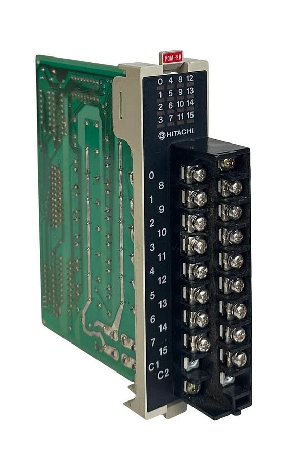 Used HITACHI POM-RH / P0M-RH / POMRH 16-PT DIGITAL OUTPUT MODULE USNP