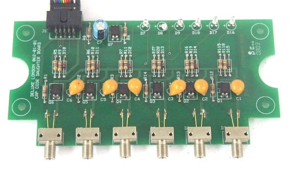 Used NEW DELUXE LONDON 062-01-01 CAP CODE DAUGHTER BOARD 0620101 W/ RIBBON CABLE