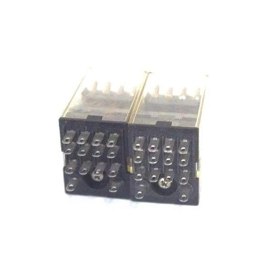 Used LOT OF 2 OMRON MY4 RELAYS MY4-110/120VAC, MY424VDC