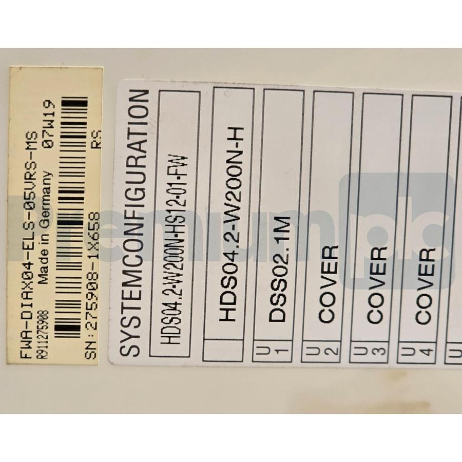 Used Indramat Rexroth HDS04.2-W200N-HS12-01-FW | R911190013 DIAX04 Servo Drive XLNT