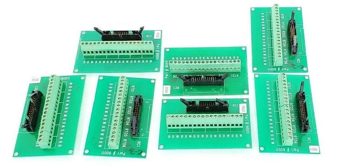 Used LOT OF 7 THERMON 80011 PCB CIRCUIT BOARDS 800114