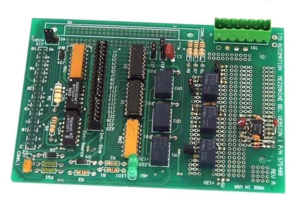 Used ITD AUTOMATION 575408 BOARD REV. A, VERSION 1
