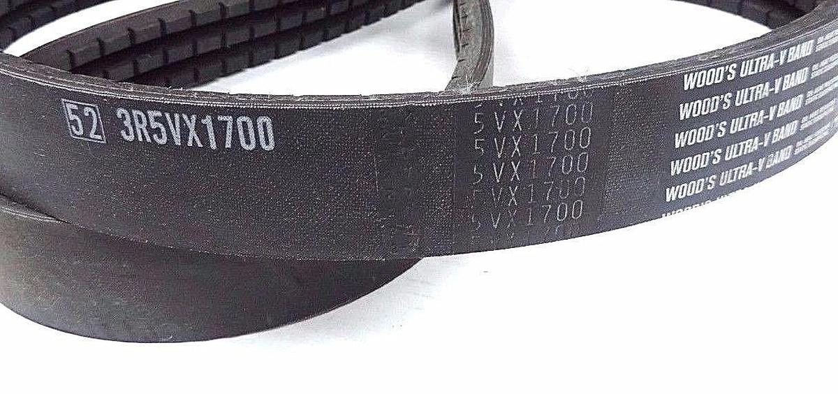 Used NEW TB WOOD'S 3R5VX1700 ULTRA V-BAND BELT 170'' OUTSIDE LENGTH