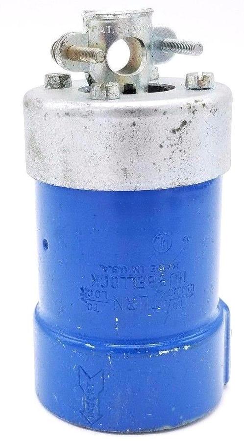 Used HUBBELL 5 WIRE (4 POLE + EQ. GR.) 20A 250 VDC, 30A 600VAC PLUG