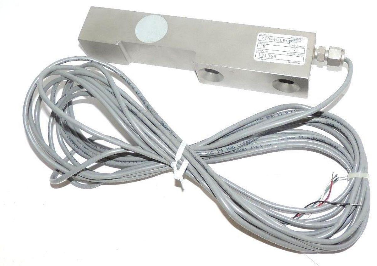 Used REPAIRED TOLEDO 743-TOLEDO LOAD CELL CAPACITY 1K, OUTPUT MV/V: 2