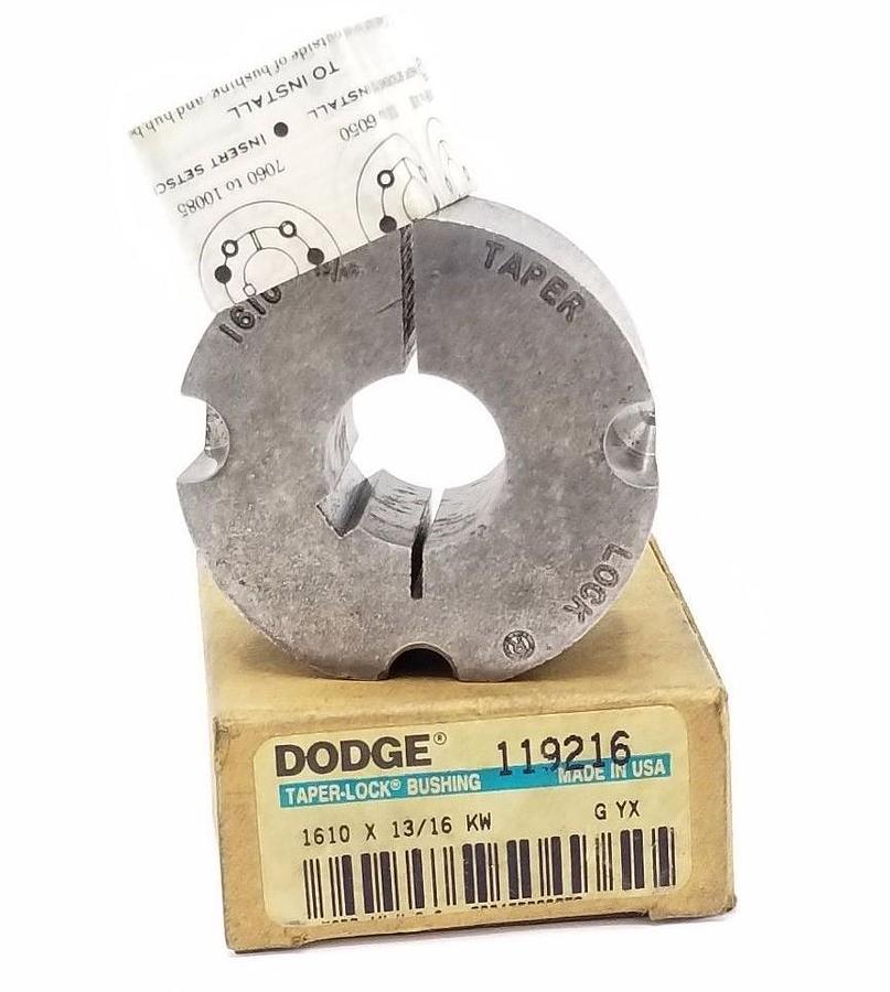 Used NIB DODGE 119216 TAPER-LOCK BUSHING 1610 X 13/16 KW