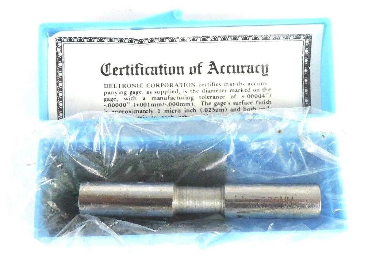 Used NEW DELTRONIC CLASS X STANDARDS 11.5200 MM GAGE PIN