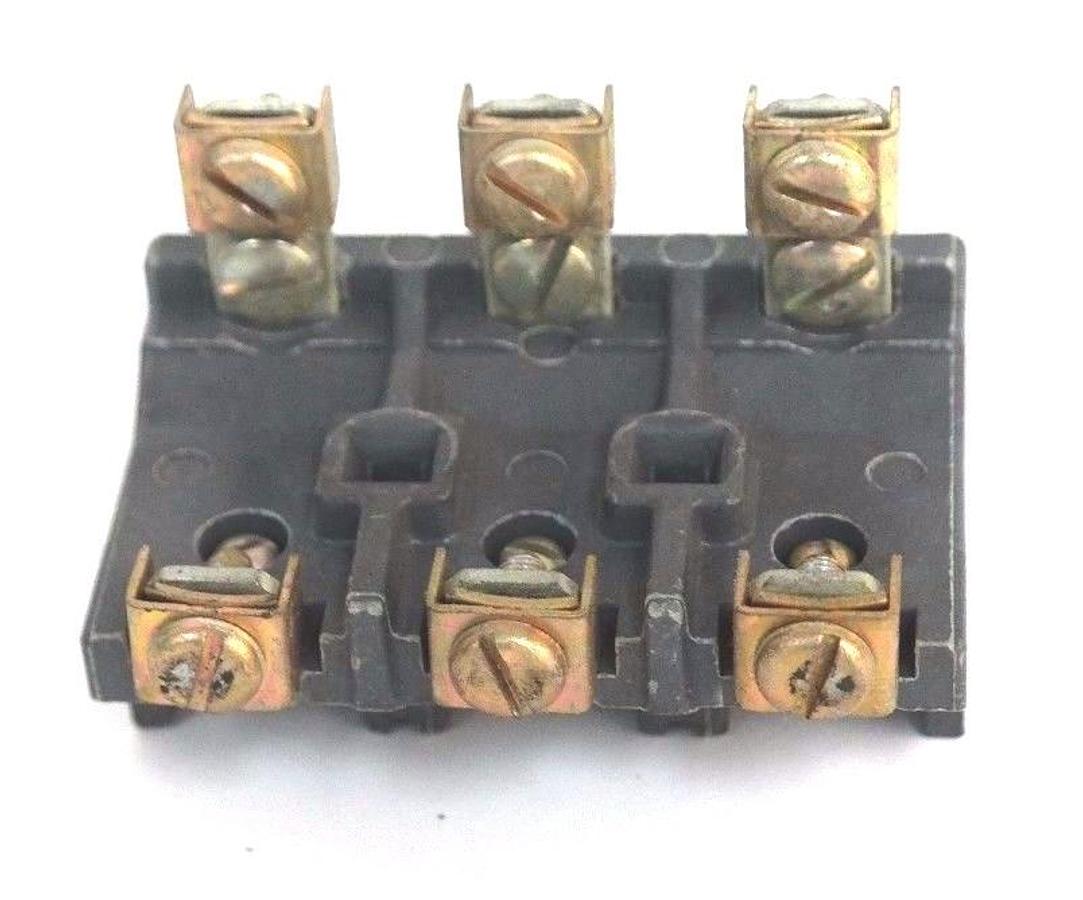Used NIB ALLEN BRADLEY X232222 STATIONARY CONTACT BLOCK SIZE 4, 3 POLE , SERIES K