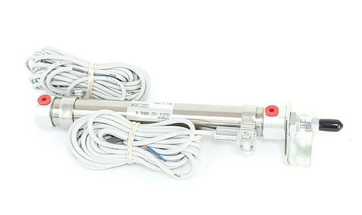 Used NEW SMC CDJ2L16-100Z-M9BWL-B AIR CYLINDER, 0.7MPa, 2G1-85W, CDJ2L16100ZM9BWLB