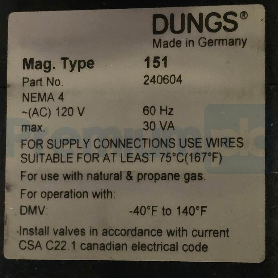 Used Dungs 267086 | 244-167P Dual Modular Safety Valve DMV-D 702/624L NSMP (read)