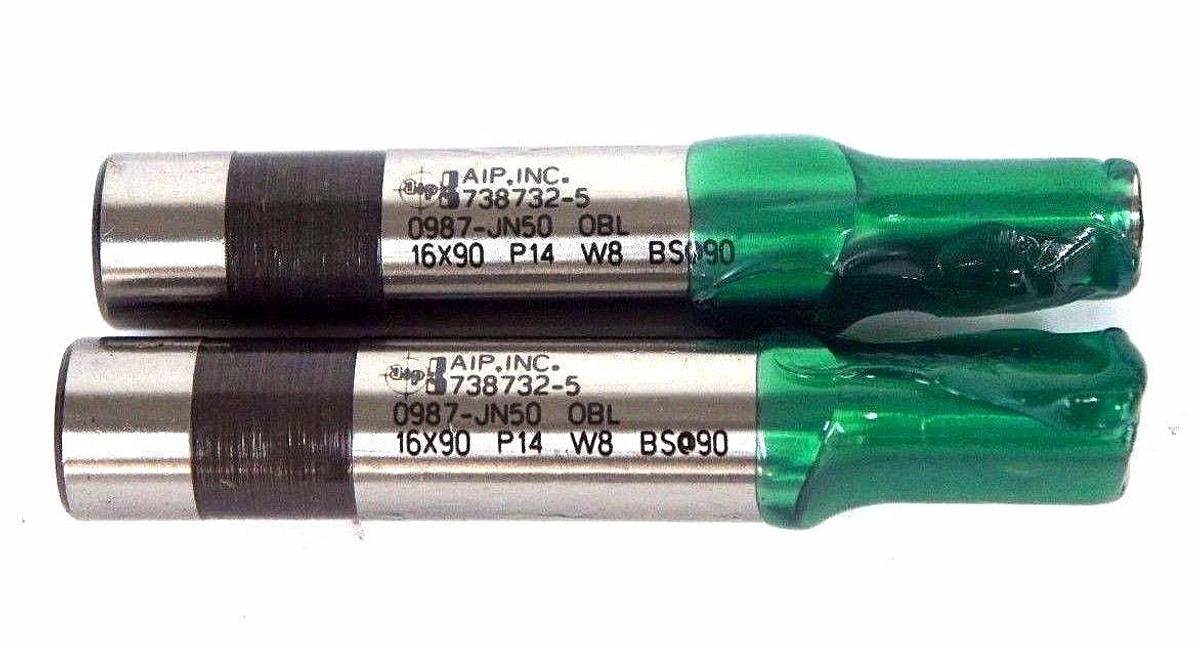 Used NEW API INC. 738732-5 PUNCH 0987-JN50 OBL 16X90 P14 W8 BS@90 - LOT OF 2