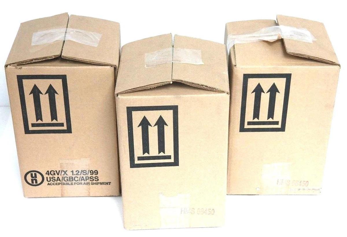 Used LOT OF 3 NEW ASHLAND ALL-PAK STURDEE-SEAL HAZARDOUS MATERIALS SHIPPERS