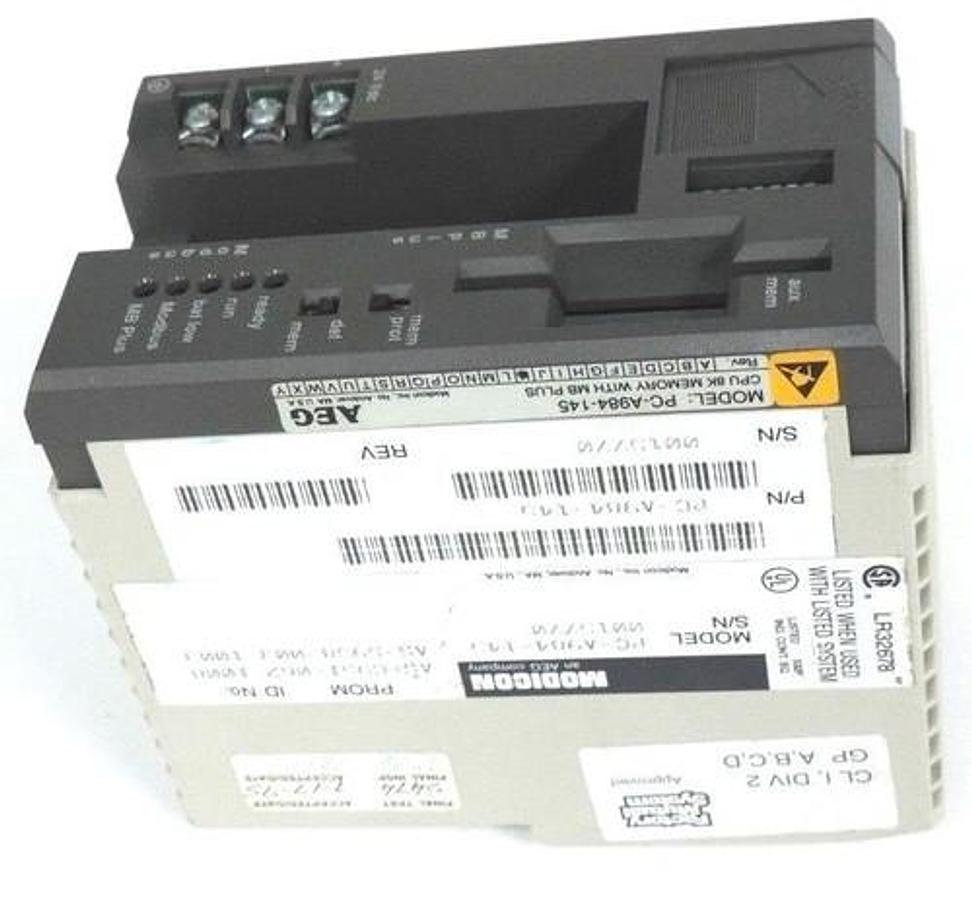 Used MODICON PC-A984-145 CPU 8K MEMORY WITH MB PLUS PCA984142