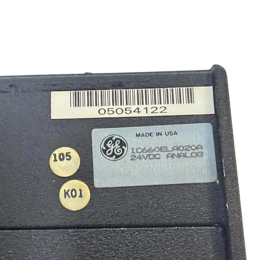 Used GE Fanuc Genius IC660ELA020A 24VDC Analog Input/Output Block