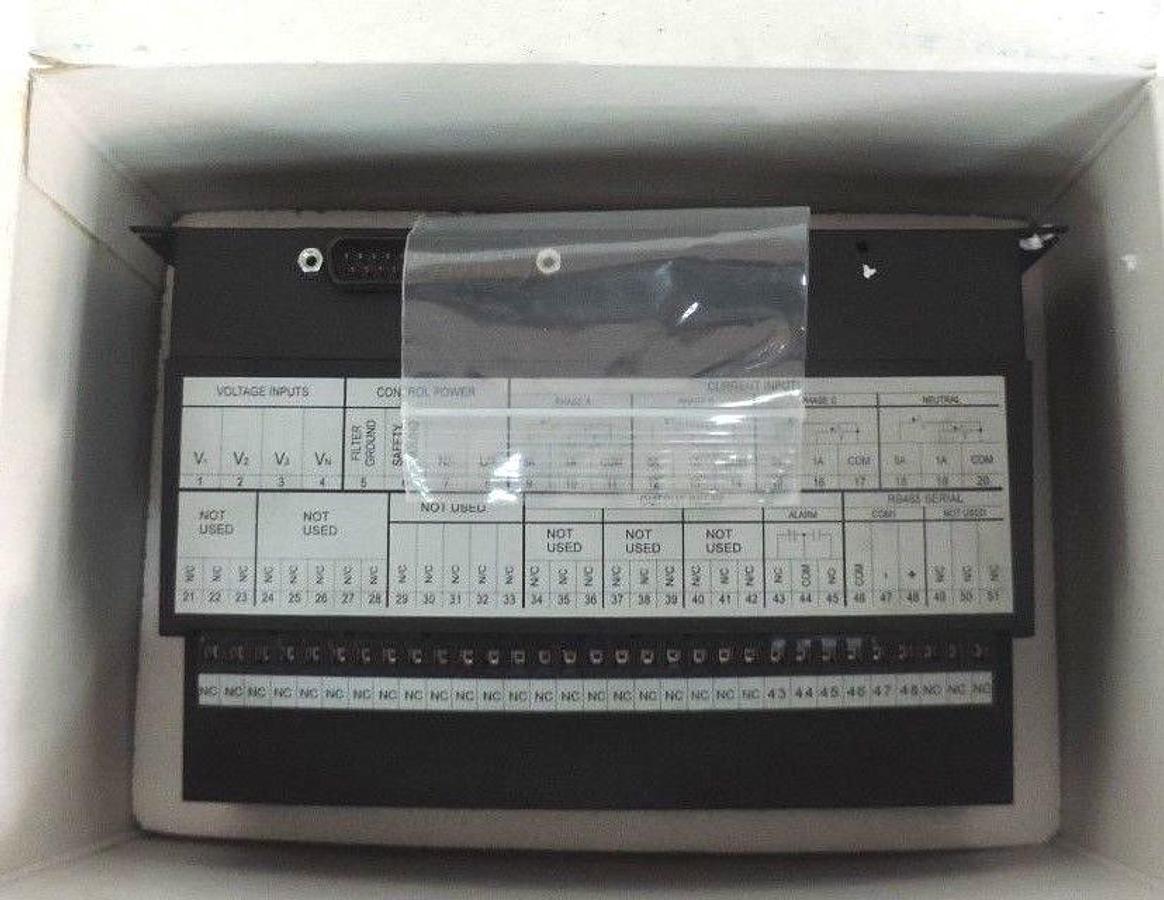 NIB GE MULTILIN PQM POWER QUALITY METER VERSION: 301.000 W/ PC SOFTWARE