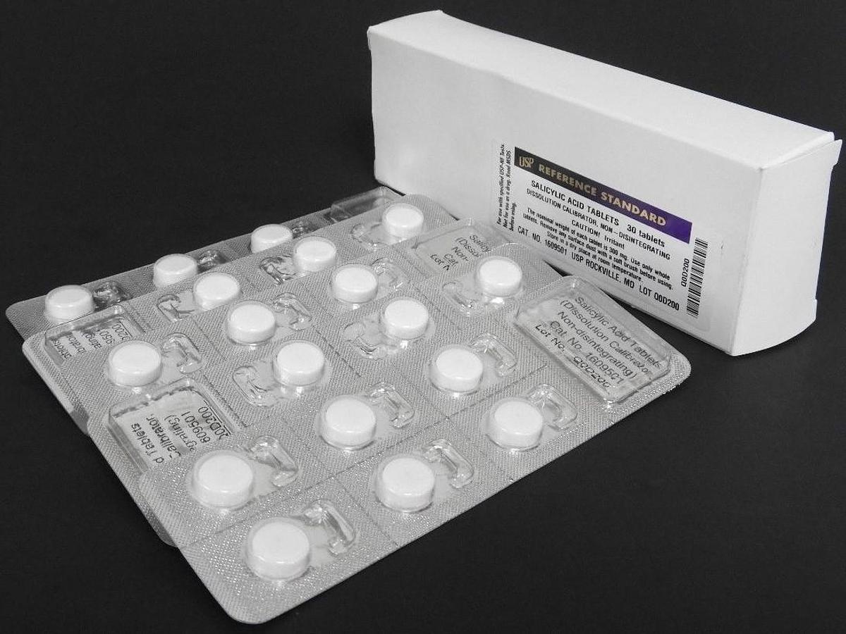 Used USP REFERENCE STANDARD SALICYCLIC ACID TABLETS 30 TABLETS CAT. NO. 1609501