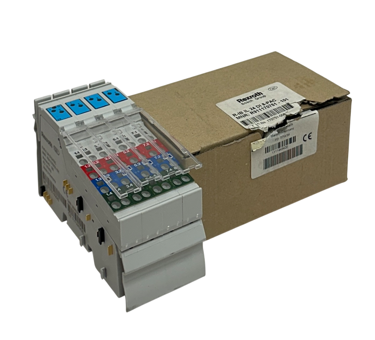 Used REXROTH R-IB IL 24 DI 8-PAC / R911170751 -101 DIGITAL INPUT TERMINAL 24VDC NSMP