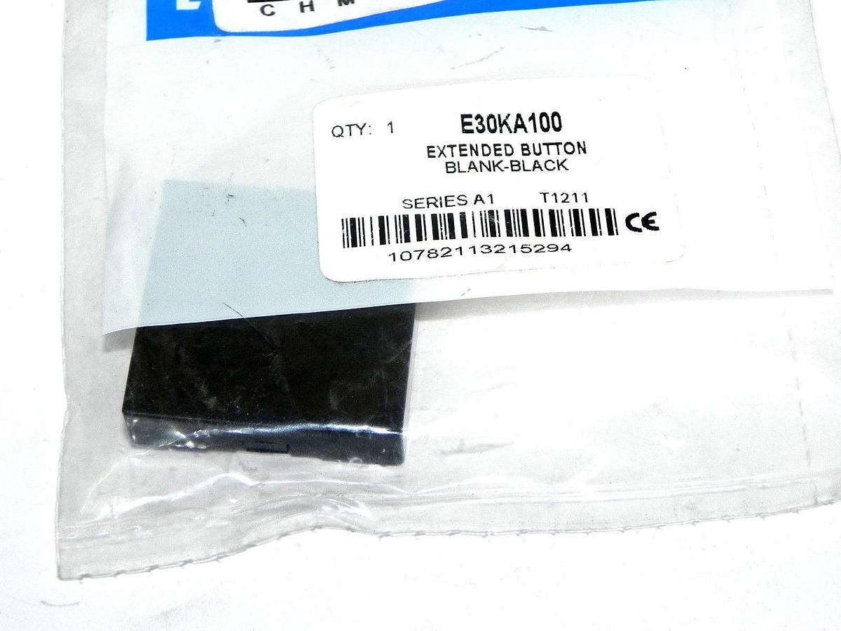 Used NEW CUTLER-HAMMER E30KA100 EXTENDED BUTTON BLANK BLACK