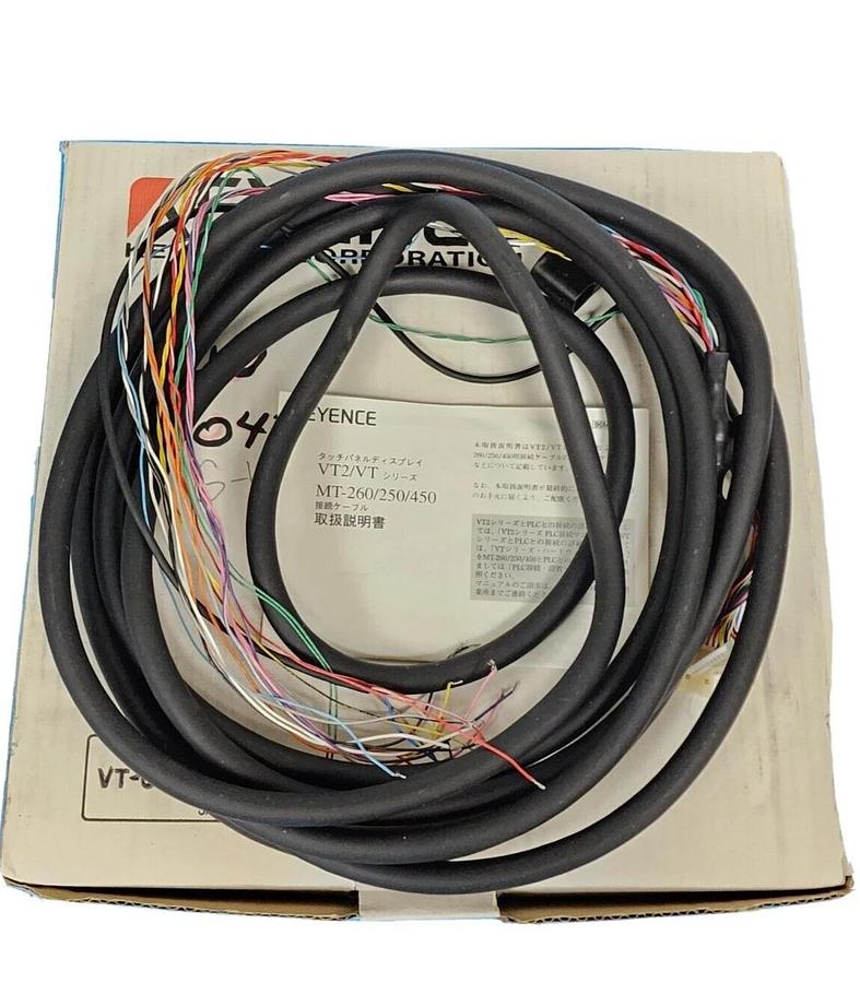 Used NIB KEYENCE VT-C5R1 TOUCH PANEL DISPLAY CABLE ASSEMBLY CORDSET VTC5R1