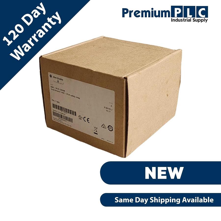 NEW ALLEN BRADLEY 440C-CR30-22BBB /A GUARDMASTER CR30 SAFETY RELAY F/W 10.01 885630966694