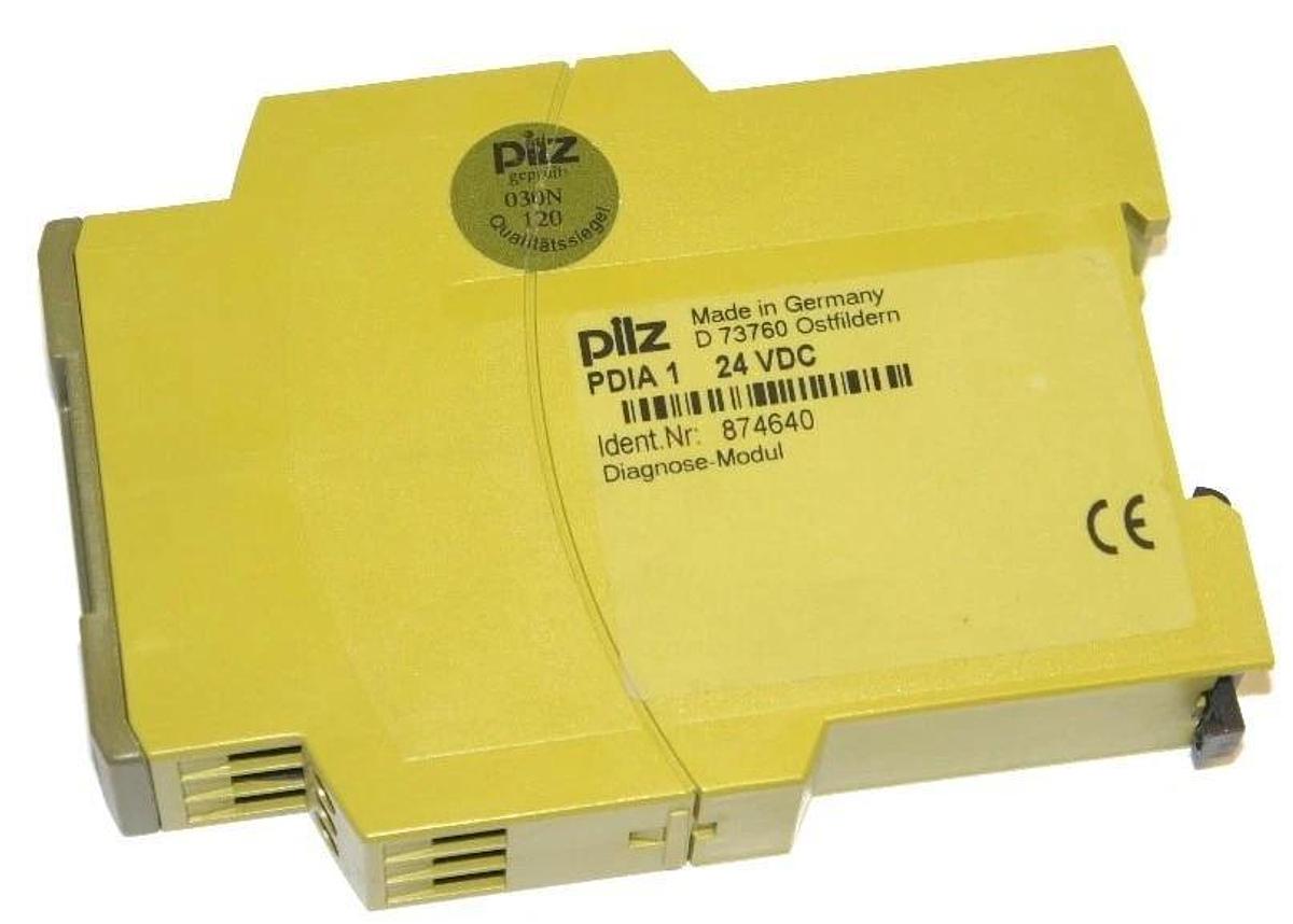 Used PILZ PDIA-1 PLC INTERFACE IDENT. NO. 874640, 24VDC, PDIA1