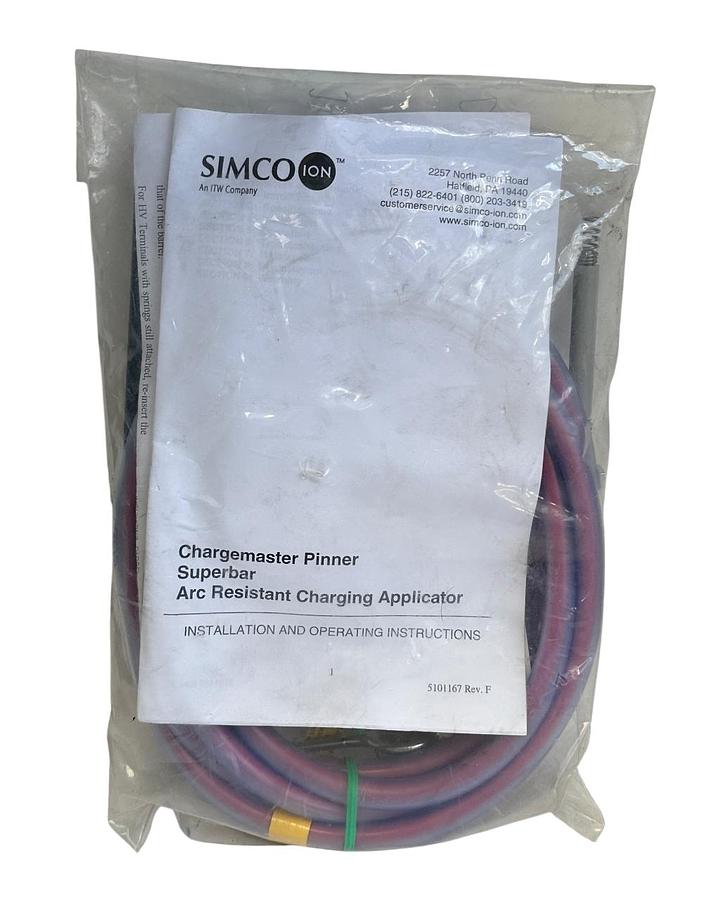 Used SIMCO ION 4100286 SLCC HV CONNECTOR ASSEMBLY 30kV SPRING LOADED FOR PINNER NSNP