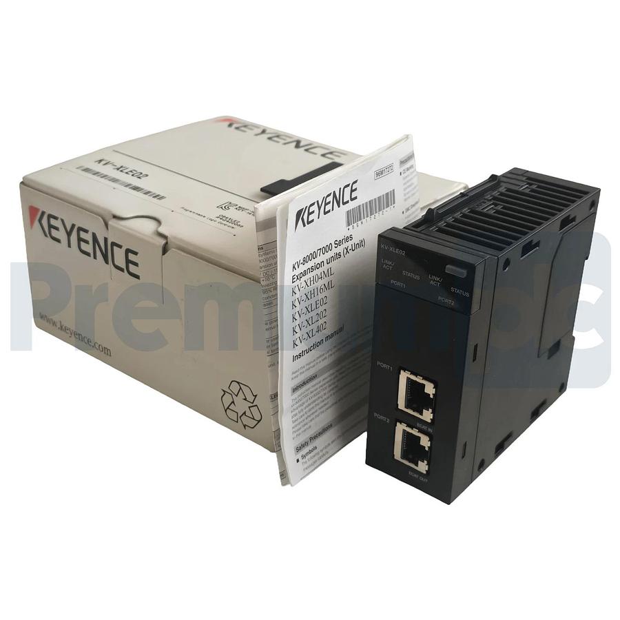 Keyence KV-XLE02 | KVXLE02 Dual-Port EtherNet Communication Unit | 1Gbps NSMP